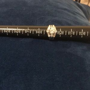 Brand new 925 sterling silver cz ring.